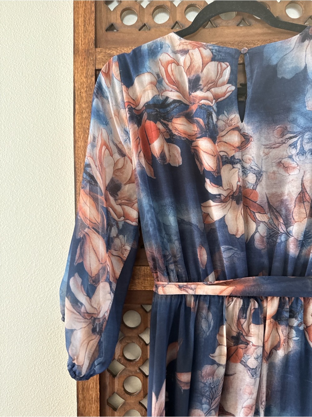 Baltic Born Rebecca Maxi Dress Dark Blue Floral XL - Picture 5 of 9